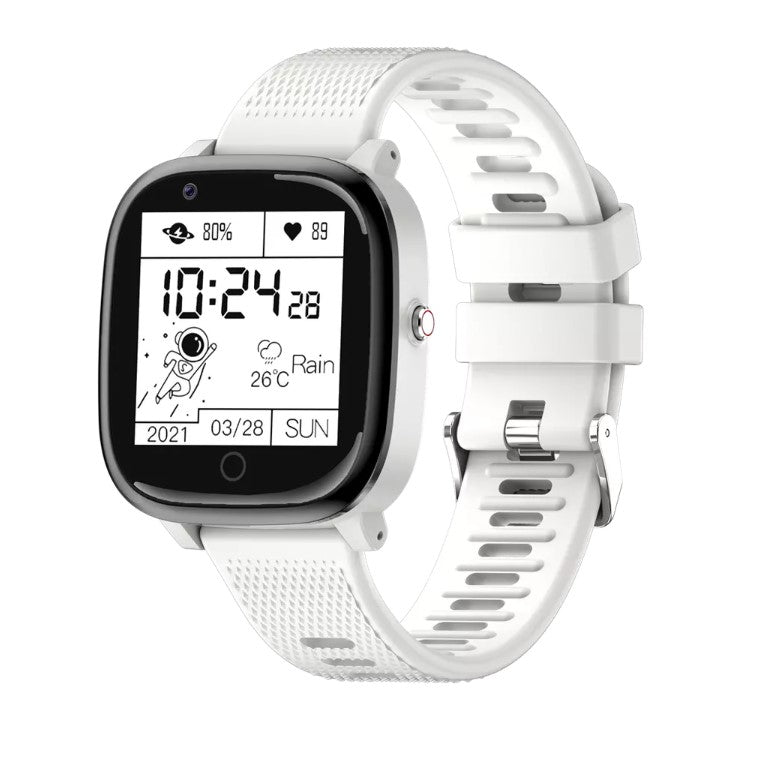 Smartwatch klocka för både barn & vuxna med 4G och GPS funktion vit